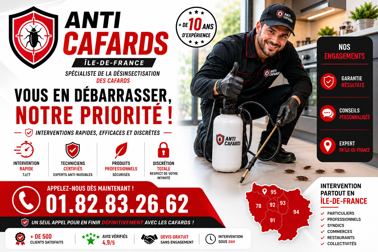 Cafards Saint Leu la Foret